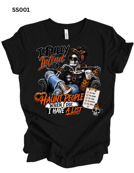 Spooky Season Assorted Graphic Shirts